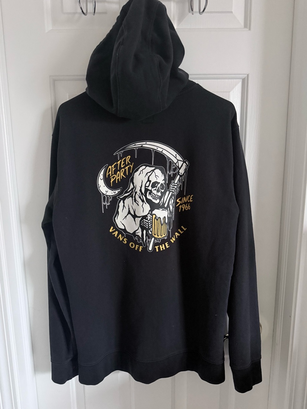 Vans Men’s Black 'After Party' Graphic Hoodie Scater Indie Grunge Graphic